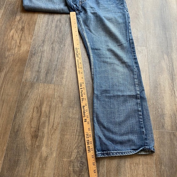 Vintage Helix Jeans Mens 32x30 Blue Med Wash Cotton Boot Fit Denim Baggy Y2K - Picture 9 of 9